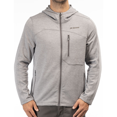 [Color:::Castlerock Heather] Klim Echo Wool Fleece Hoodie