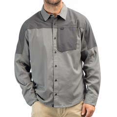 [Color:::Castlerock - Asphalt] Klim Phelps Midweight Stretch Flannel Shirt