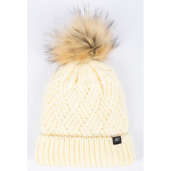 [Color:::Papyrus] Klim Chevron Pom Beanie