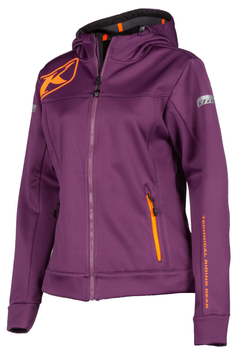 Klim Women's Evolution Hoodie Deep Purple-Strike Orange