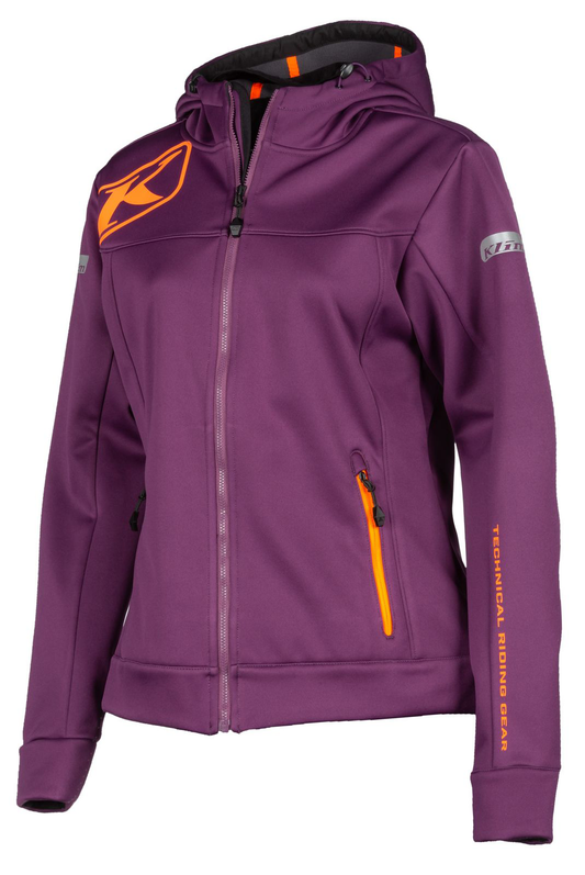 Klim Women's Evolution Hoodie Deep Purple-Strike Orange