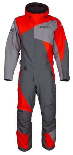 [Color:::Asphalt - High Risk Red] Klim Railslide One-Piece Suit