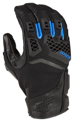 [Color:::Black - Kinetik Blue] Klim Baja S4 Glove