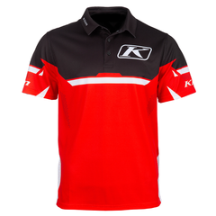 [Color:::Black - Fiery Red] KLIM Launch Polo