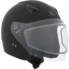 [Color:::Matte Black] CKX VG977 Open Face Helmet with Dual Lens Shield