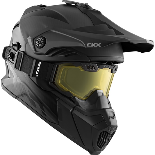  CKX Titan Air Flow Carbon Helmet - W/Dual Lens Goggles