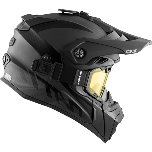 CKX Titan Air Flow Carbon Helmet - W/Dual Lens Goggles