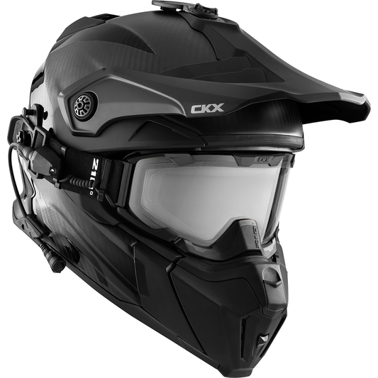  CKX Titan Carbon Helmet - W/Electric Lens Goggles