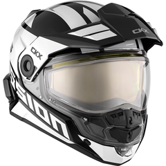 [Color:::White] CKX Mission AMS Fiberglass Dual Sport Space Helmet w/ Electric Shield