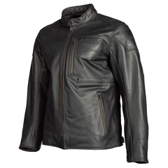 [Color:::Gunmetal Black] Klim Sixxer Leather Jacket