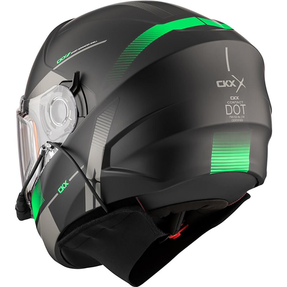 bike helmet near me with shield CKX Contact Edge Helmet /W Electric Shield – Up North Sports