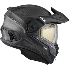 [Color:::Mat Grey] CKX Mission AMS Carbon Fury Helmet with Electric Shield
