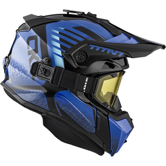 [Color:::Blue] CKX Titan Fiberglass Avid Helmet - W/Dual Lens Goggles