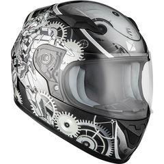 [Color:::Grey] CKX RR519Y Child MECANIC Full Face Snowmobile Helmet