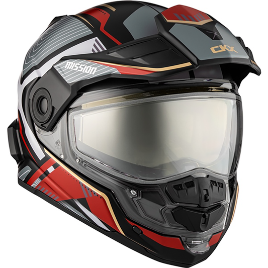  CKX Mission AMS Fiberglass Dual Sport Verve Helmet w/ Double Shield