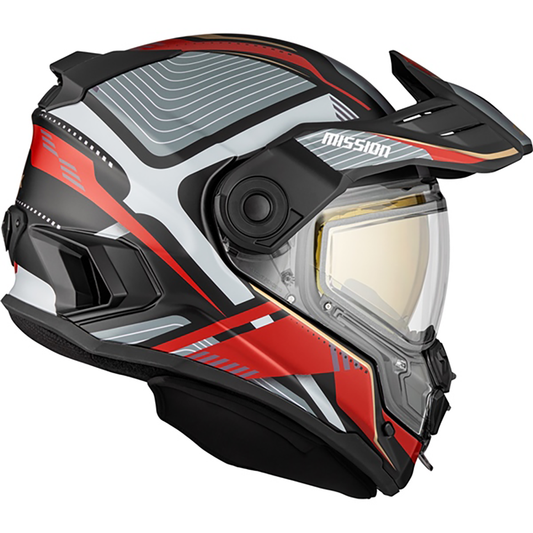  CKX Mission AMS Fiberglass Dual Sport Verve Helmet w/ Double Shield