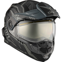 [Color:::Matte Olive] CKX Mission AMS Carbon Dual Sport Code Helmet w/ Electric Shield