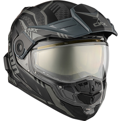 [Color:::Matte Olive] CKX Mission AMS Carbon Dual Sport Code Helmet w/ Electric Shield