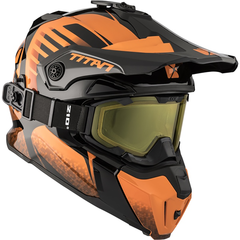 [Color:::Safety Orange Glossy] CKX Titan Fiberglass Avid Helmet - W/Dual Lens Goggles