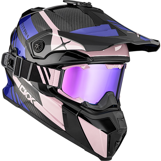  CKX Titan Carbon Trak Helmet - W/Dual Lens Goggles