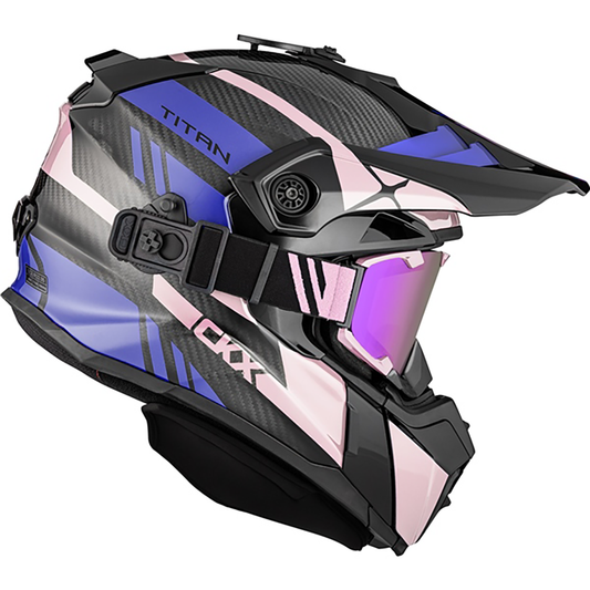  CKX Titan Carbon Trak Helmet - W/Dual Lens Goggles