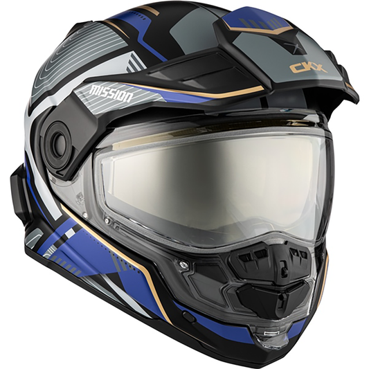 CKX Mission AMS Fiberglass Dual Sport Verve Helmet w/ Electric Shield