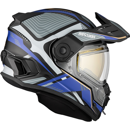  CKX Mission AMS Fiberglass Dual Sport Verve Helmet w/ Electric Shield