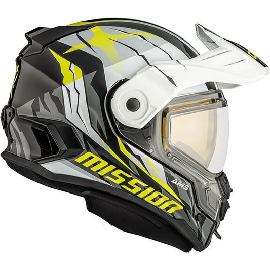  CKX Mission AMS Fiberglass Dual Sport Claw Helmet with Electric Lens