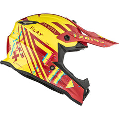 [Color:::Matte Red / Yellow] CKX TX019 Error Youth Off-Road Helmet
