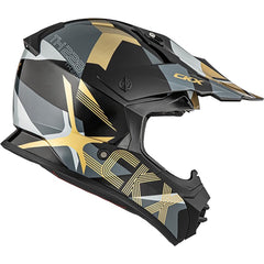 [Color:::Glossy Gold] CKX TX228 Lord Off Road Helmet