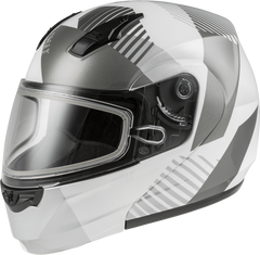[Color:::White-Silver] GMAX MD04S Reserve Modular Snow Helmet with Dual Lens Shield