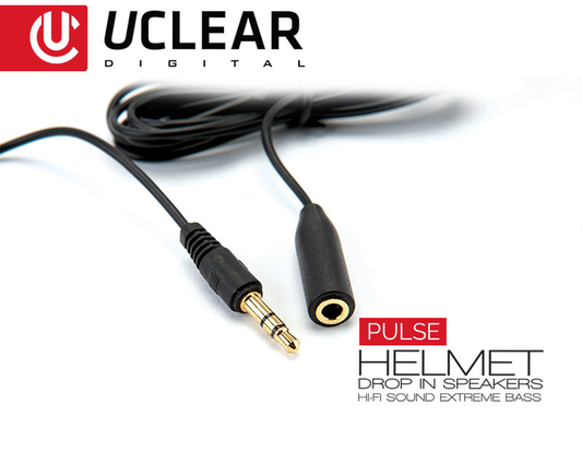 UCLEAR Pulse Wired Drop-In Helmet Speaker w/3.5 mm Jack