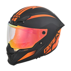 [Color:::Matte Black / Orange] Castle X CX510 Aura Motorcycle Helmet