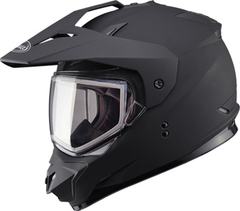 [Color:::Matte Black] GMAX GM11S Dual Sport Helmet w/Dual Lens Shield