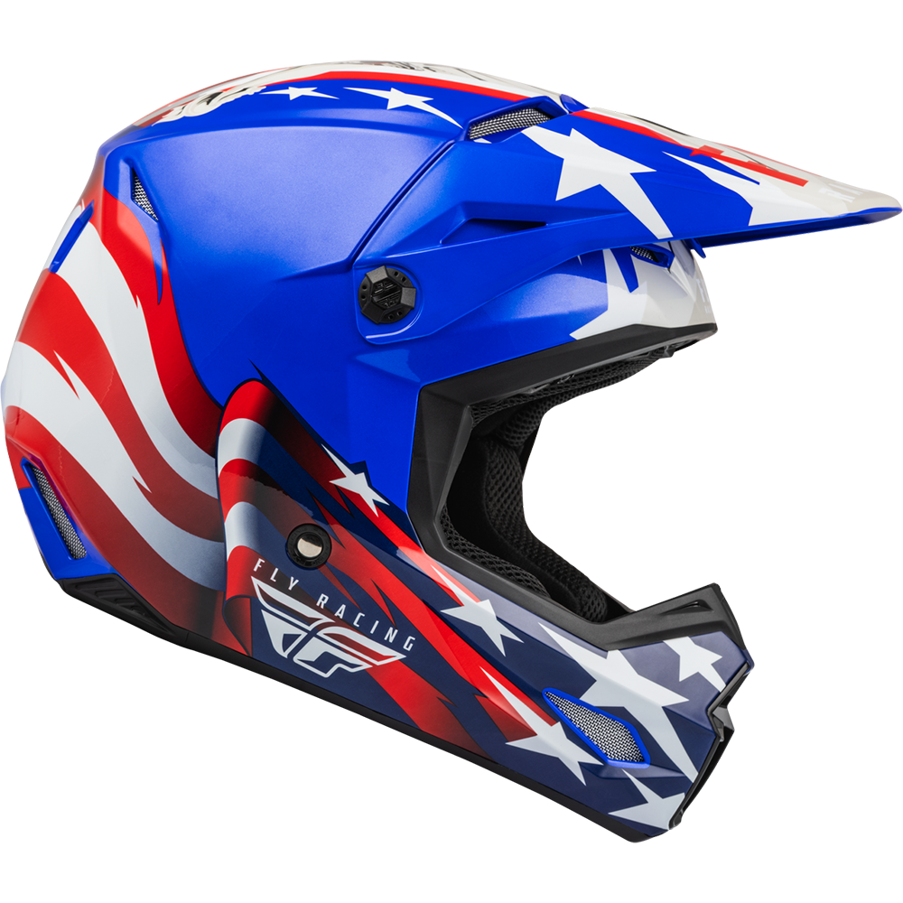 fly kinetic youth motorcycle helmet Fly Racing Youth Kinetic Patriot Helmet