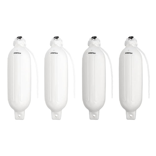 Kimpex Inflatable Vinyl Fender Kit - White 4 Pack