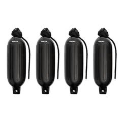 Kimpex Inflatable Vinyl Fender Kit - Black 4 Pack