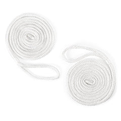[Color:::White] Kimpex Double Braid Fender Rope - 6' 1/4