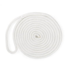 [Color:::White] Kimpex Double Braided 20' Dock Line - 1/2