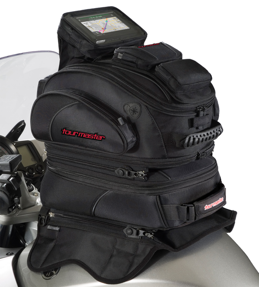 TOUR MASTER ELITE TRI-BAG TANK BAG w/Strap Mount Base Elite Tri-Bag System 