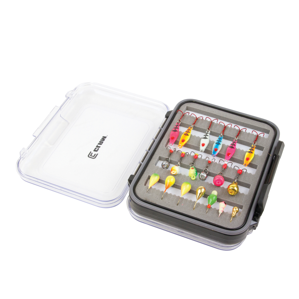 best ice fishing tackle box T3 Pro - The exterior features 2 gear holders for tools FishMore T3 Pro - Ice
