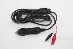 CLAM DC PLUG WITH ALLIGATOR CLIPS
