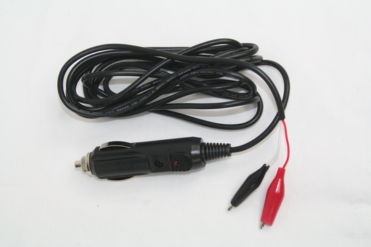 CLAM DC PLUG WITH ALLIGATOR CLIPS
