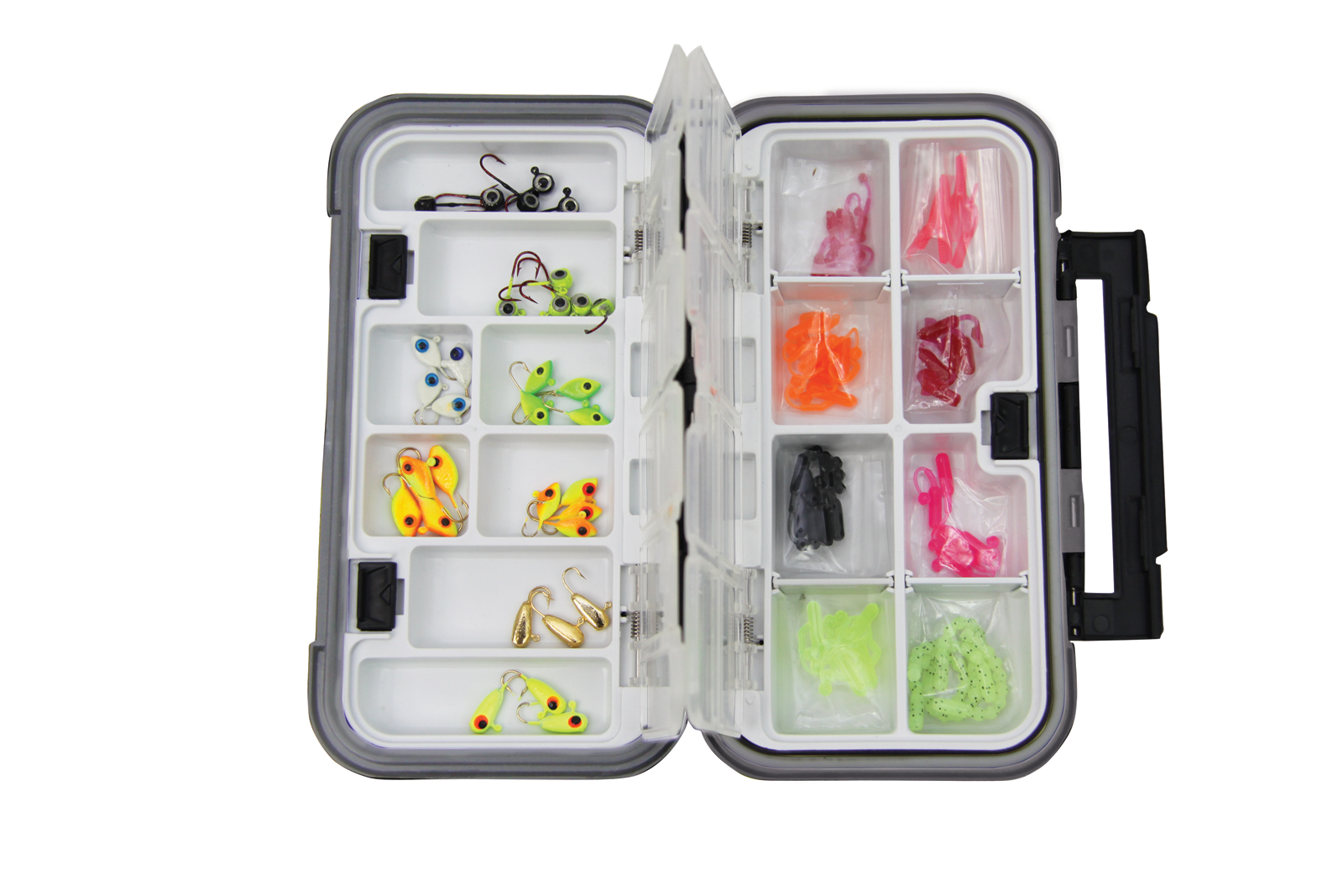 clam shell tackle box Super Slim Jig Clam Jig Boxes are conveniently sized Green Small Clamshell Tackle Box