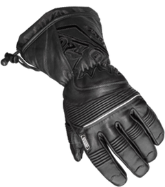 [Color:::Black] Choko Leather Gloves w/ Short Gauntlet