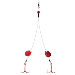 CLAM BIG TOOTH FLUOROCARBON RIG Red Holo