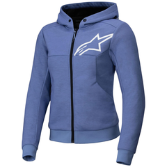[Color:::BLUE VIOLET / WHITE] ALPINESTARS STELLA CHROME V2 SPORT Women's Hoodie