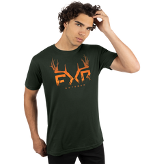 [Color:::Forest / Orange] FXR Men's Antler Premium T-Shirt