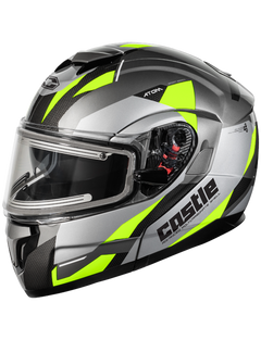 [Color:::Gloss Hi Vis] Castle X Atom SV Transcend Modular Snow Helmet w/Electric Shield