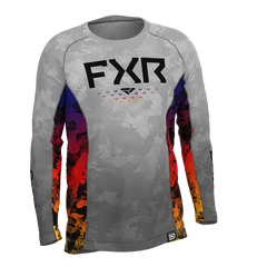 [Color:::Grey Camo - Anodized] FXR Youth Attack UPF Long Sleeve Shirt